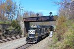 NS 6311 eastbound helper on 64K, mp258 Portage, Pennsylvania. June 6, 2014. 